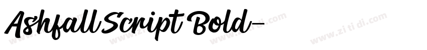 AshfallScript Bold字体转换 AshfallScript Bold字体转换